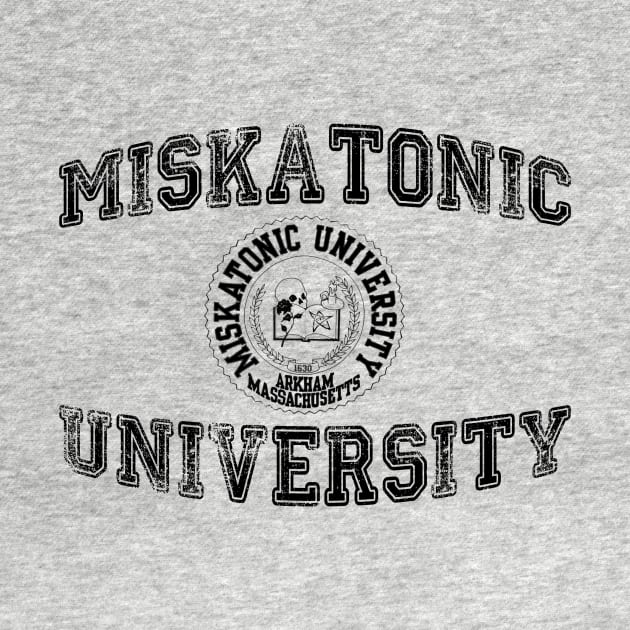 Miskatonic University (black version) by Cisne Negro